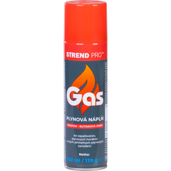 Gas cartridge 250ml 139gr, propan - butan Gas cartridge 250ml 139gr, propan - butan