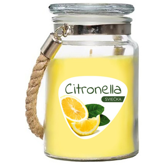Citronella küünal, repellent, klaasis, 140 g, 85x105 mm Citronella küünal, repellent, klaasis, 140 g, 85x105 mm