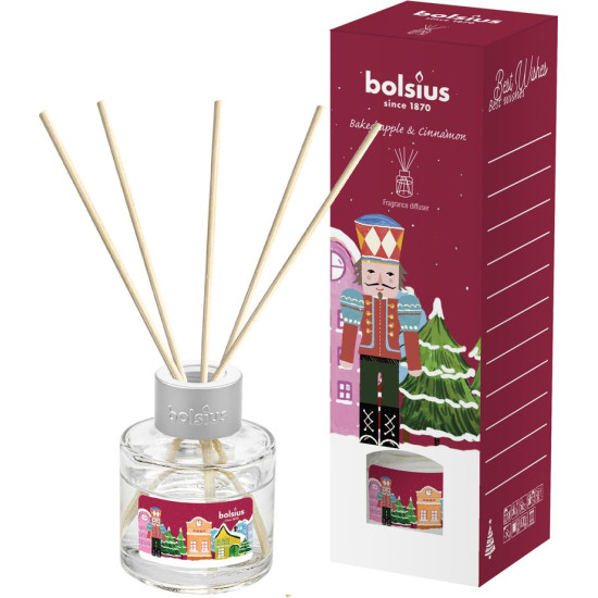 Diffuser Bolsius Nutcracker, Christmas, get cozy (baked apple and cinnamon), 30 ml Diffuser Bolsius Nutcracker, Christmas, get cozy (baked apple and cinnamon), 30 ml