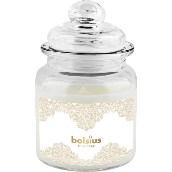 Candle Bolsius Gold lace, Big Jar, Christmas, vanilla, 32 hours, 79x129 mm