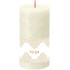 Candle Bolsius Gold lace, cylinder, Christmas, 54 hours, 68x130 mm