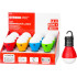Strend Pro Camping lamp C748, camping lamp, bulb shape, 3xAAA, mix of colors, Sellbox 12 pcs