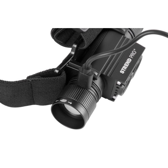 Headlamp Strend Pro Headlight H4016, 2xXPG, 500 lm, 2000 mAh, USB charging, waterproof