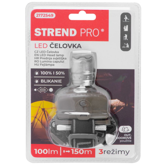 Налобный фонарь Strend Pro Headlight H833, 2W CREE, 3xAAA, Zoom Налобный фонарь Strend Pro Headlight H833, 2W CREE, 3xAAA, Zoom
