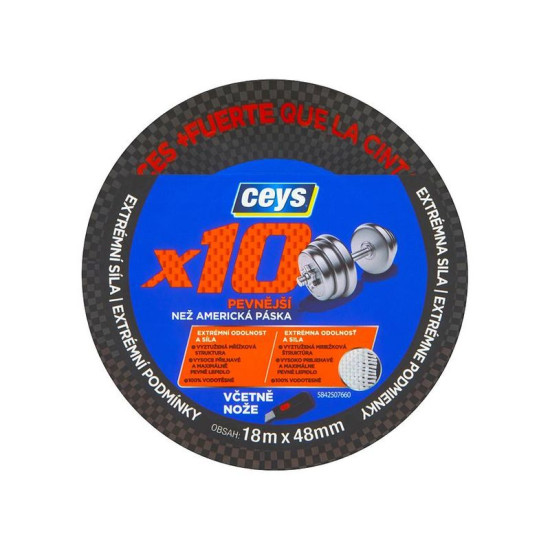 Ceys Professional tape, x10, 18m x 48 mm Ceys Professional tape, x10, 18m x 48 mm
