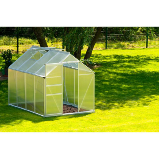 Greenhouse Strend Pro Greenhouse, Alu, PC 6 mm, 250x190x195 cm Greenhouse Strend Pro Greenhouse, Alu, PC 6 mm, 250x190x195 cm