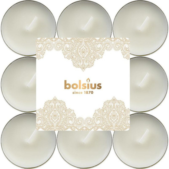 Candles Bolsius Scented Golden Lace/vanilla, tea, scented, Christmas, pack. 18 pcs