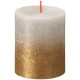 Küünal Bolsius Rustic, jõulud, Sunset Sandy Grey+ Gold, 80/68 mm