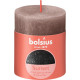 Candle Bolsius Rustic, cylindrical, Christmas, Sunset Creamy Caramel+ Anthracite, 80/68 mm