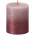 Bolsius Rustic Candle, Jõulud, Sunset Ash Rose+ Red, 80/68 mm