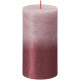 Küünal Bolsius Rustic, Christmas Sunset Ash Rose+ Red, 130/68 mm