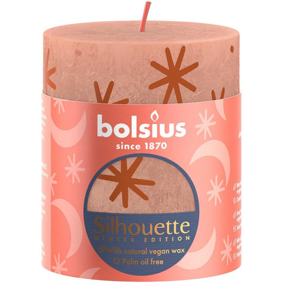 Küünal Bolsius Rustic, jõulud, kreemjas karamell, 80/68 mm