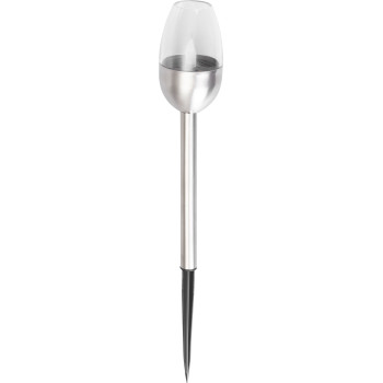Strend Pro Candle lamp, solar, 1x LED, stainless steel, 6x28 cm, Sellbox 24 pcs Strend Pro Candle lamp, solar, 1x LED, stainless steel, 6x28 cm, Sellbox 24 pcs