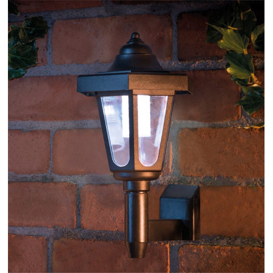Strend Pro Wall lamp, solar, 1x LED, for wall/fence, 16.5x16.5x30 cm Strend Pro Wall lamp, solar, 1x LED, for wall/fence, 16.5x16.5x30 cm