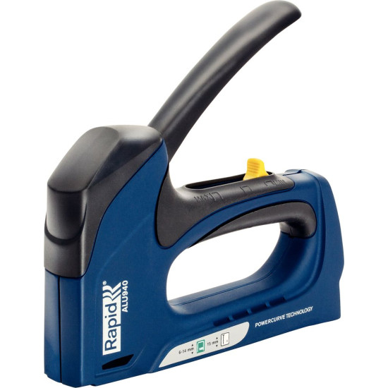 Stapler RAPID ALU 940, manual, upholstery nailer, clips type 140, 6-14 mm, nails 8/15 mm