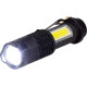 Strend Pro taskulamp NX1040, 3 W, 70+65 lm, küljetulega, Zoom, 1xAA, Müügikarp 12 tk
