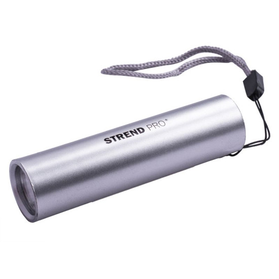 Strend Pro taskulamp NX1051, 50 lm, USB laadimine, must/hõbedane, 77x19 mm, müügikarp 24 tk