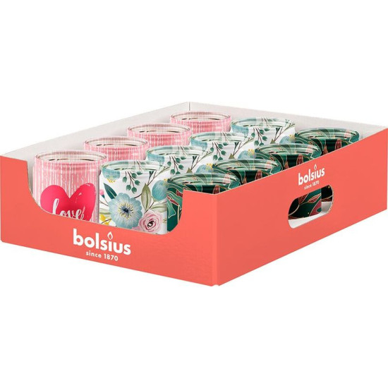 Свеча Bolsius Star.glas Love, 82/68 мм, в стекле, Sellbox 12 шт. Свеча Bolsius Star.glas Love, 82/68 мм, в стекле, Sellbox 12 шт.