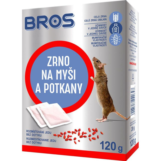 Grain Bros, hiirtele ja rottidele, 120g Grain Bros, hiirtele ja rottidele, 120g