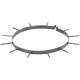 Pins for the Garden GS001 cylinder, metal hoop, aerating Pins for the Garden GS001 cylinder, metal hoop, aerating