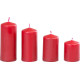 MagicHome candle, Christmas, Advent, burgundy, 48 mm 60/80/100/120 mm, pack. 4 pcs MagicHome candle, Christmas, Advent, burgundy, 48 mm 60/80/100/120 mm, pack. 4 pcs