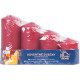 MagicHome candle, Christmas, Advent, burgundy, 48 mm 60/80/100/120 mm, pack. 4 pcs MagicHome candle, Christmas, Advent, burgundy, 48 mm 60/80/100/120 mm, pack. 4 pcs