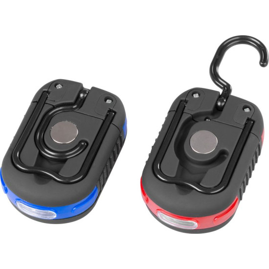 Strend Pro töövalgusti, ripats, LED 200 lm, magnet, klambriga, punane/sinine, 3x AAA, Müüa karp 12 tk Strend Pro töövalgusti, ripats, LED 200 lm, magnet, klambriga, punane/sinine, 3x AAA, Müüa karp 12 tk