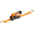 Clamping strap Strend Pro TJS-704, self-retracting strap with ratchet, 38 mm, L-4 m, max. 1000 kg