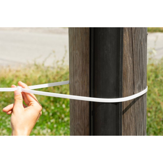 Strend Pro XXL CT66BW, eriti TUGEV, 800x9 mm, 50 tk, valge, nailon, köide
