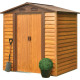 House Strend Pro, garden, tin, brown, 181x137x203 cm House Strend Pro, garden, tin, brown, 181x137x203 cm