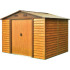 Maja Strend Pro, aed, lehtmetall, pruun, 266x224x215 cm