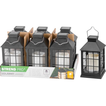 Lantern Strend Pro Garden, solar, flame effect, 10.5x10.5x19 cm, Sellbox 6 pcs