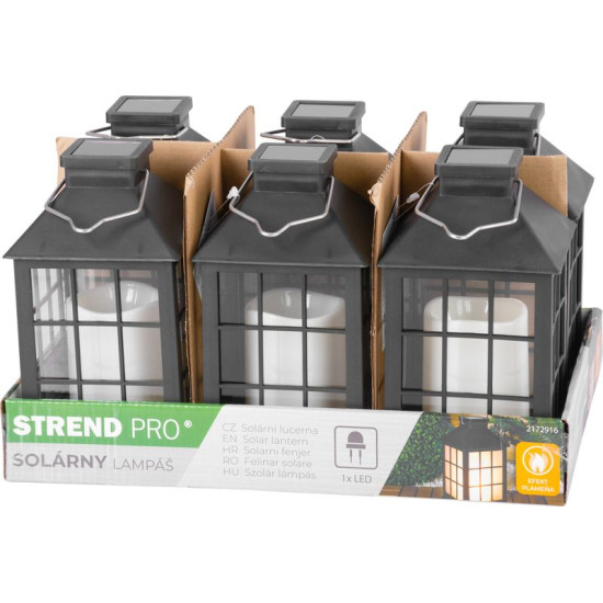 Latern Strend Pro Garden, päikeseenergia, leegi efektiga, 10.5x10.5x19 cm, Sellbox 6 tk Latern Strend Pro Garden, päikeseenergia, leegi efektiga, 10.5x10.5x19 cm, Sellbox 6 tk
