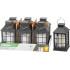 Latern Strend Pro Garden, päikeseenergia, leegi efektiga, 10.5x10.5x19 cm, Sellbox 6 tk