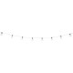 Strend Pro Garden chain, bulb, solar, 10x LED, 2.7+3 m