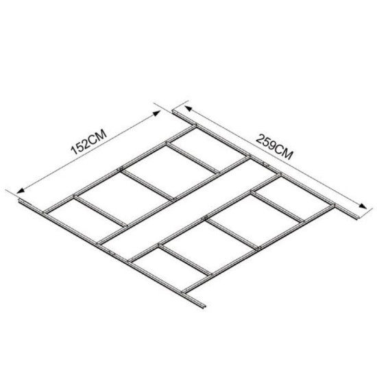 Floor construction for the house Strend Pro, 152x259 cm