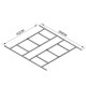 Floor construction for the house Strend Pro, 152x259 cm