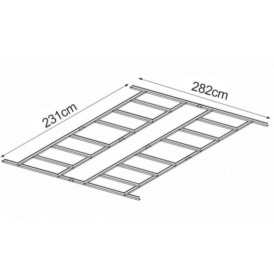 Floor construction for the house Strend Pro, 231x282 cm