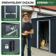 Strend Pro garden playhouse, sheet metal, anthracite, with base, 217x110x174 cm Strend Pro garden playhouse, sheet metal, anthracite, with base, 217x110x174 cm
