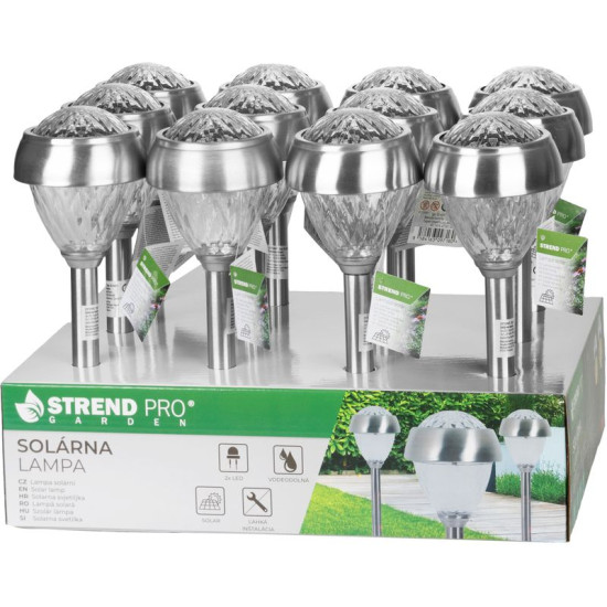 Lamp Strend Pro Garden Aurora, päikeseenergia, 9x38 cm, Sellbox 12 tk