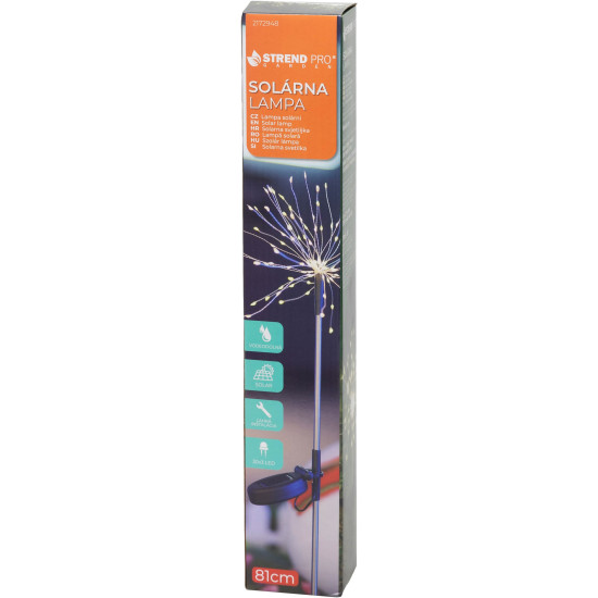 Lamp Strend Pro Garden Solita, päikeseenergia, 90xLED, 8x6x81 cm