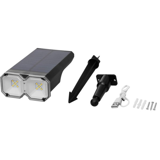 Strend Pro taskulamp, päikeseenergia, LED, sein/maa, 16x10x27 cm Strend Pro taskulamp, päikeseenergia, LED, sein/maa, 16x10x27 cm