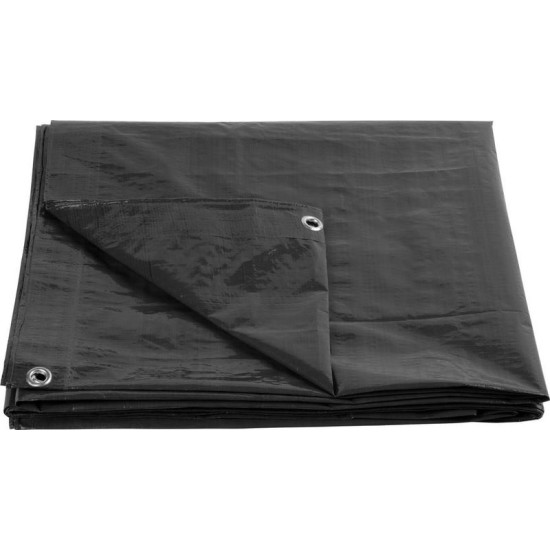 Tent Strong 2x8 m, 200 g/m, kattekiht, antratsiit, võrgusilmaga