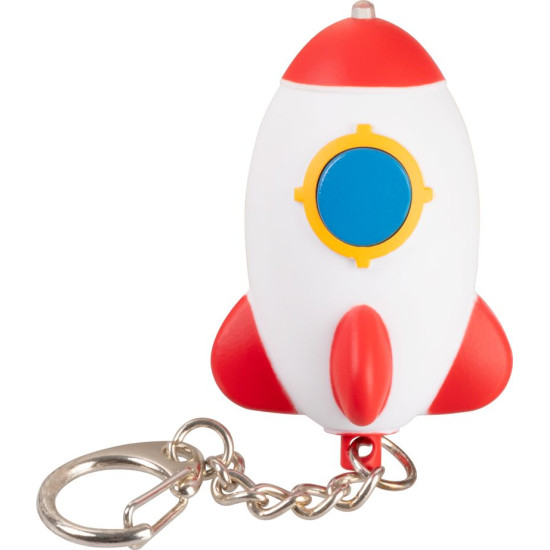 Strend Pro Keychain lamp, key ring, pendant with sound, rocket/ufo/cosmonaut/spaceship, LED 5 lm, Sellbox 24 pcs Strend Pro Keychain lamp, key ring, pendant with sound, rocket/ufo/cosmonaut/spaceship, LED 5 lm, Sellbox 24 pcs