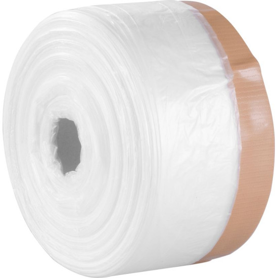 Foil covering Pro, 550 mm, L-30 m, PE, painters, with fabric adhesive tape, covering on the floor