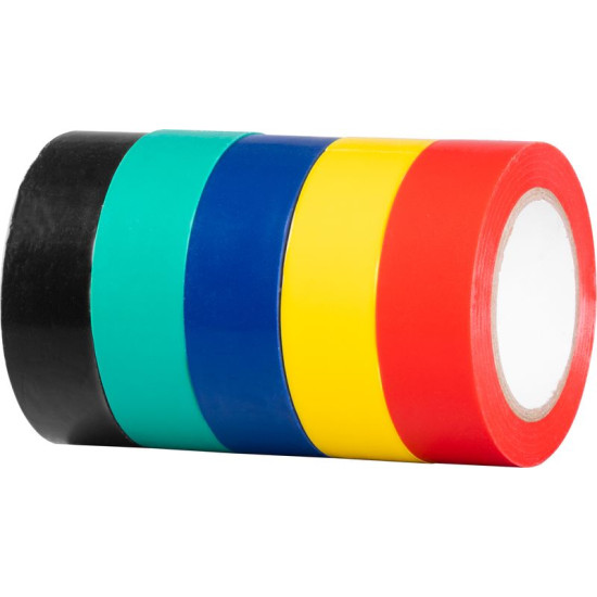 Tape Strend Pro, 19 mm, L-10 m, PVC, max. 80°C, 600V, insulating, various colors, adhesive, pack of 10 pcs. Tape Strend Pro, 19 mm, L-10 m, PVC, max. 80°C, 600V, insulating, various colors, adhesive, pack of 10 pcs.
