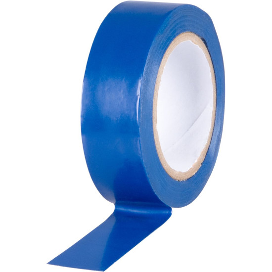 Tape Strend Pro, 19 mm, L-10 m, max. 80°C, 600V, blue, insulating, adhesive, PVC, pack of 10 pcs. Tape Strend Pro, 19 mm, L-10 m, max. 80°C, 600V, blue, insulating, adhesive, PVC, pack of 10 pcs.