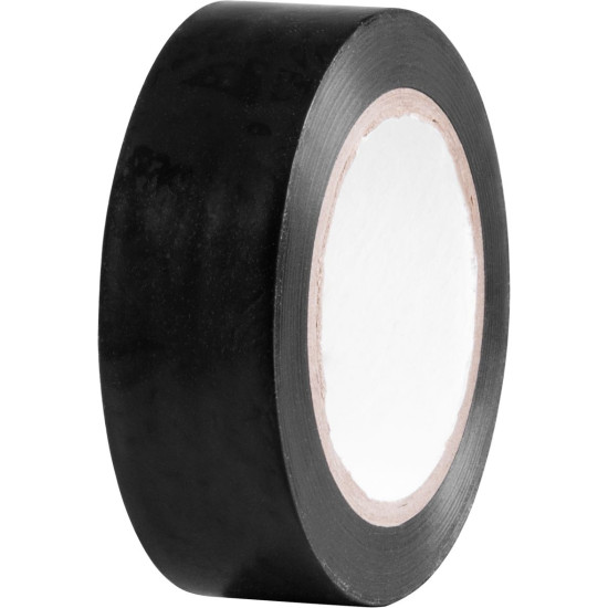 Лента Strend Pro, 19 мм, L-10 м, макс. 80°C, 600 В, черная, изоляционная, клейкая, ПВХ, упаковка 10 шт.
