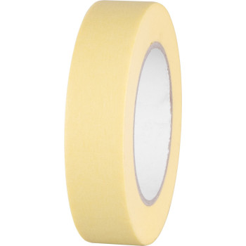 Strend Pro tape, 30 mm, L-50 m, 80°C, painting, masking, adhesive, yellow