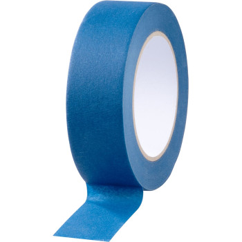 Strend Pro tape, 38 mm, L-50 m, masking, blue, UV stable, exterior, adhesive